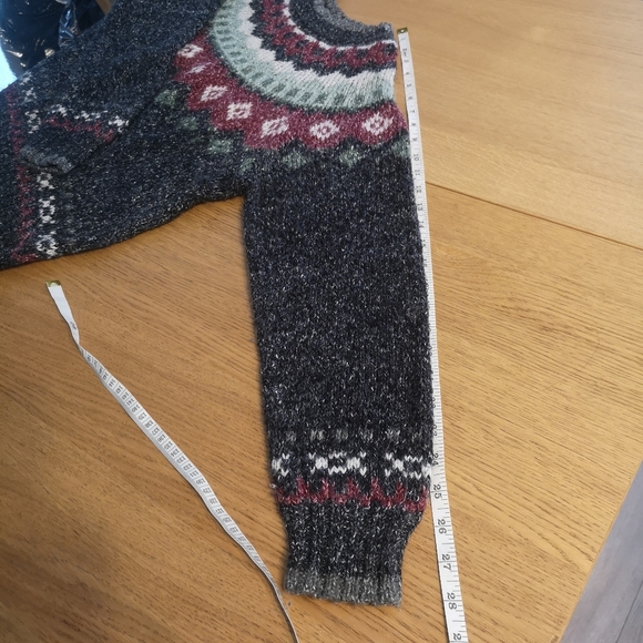 Vintage Fair Isle Wool Blend Crew Knit Sweater Alison H Collection Women… - Picture 9 of 16